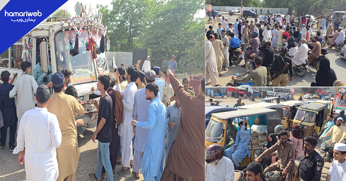 کراچی: پرانا گولیمار میں بجلی کی لوڈشیڈنگ کے خلاف احتجاجی مظاہرہ