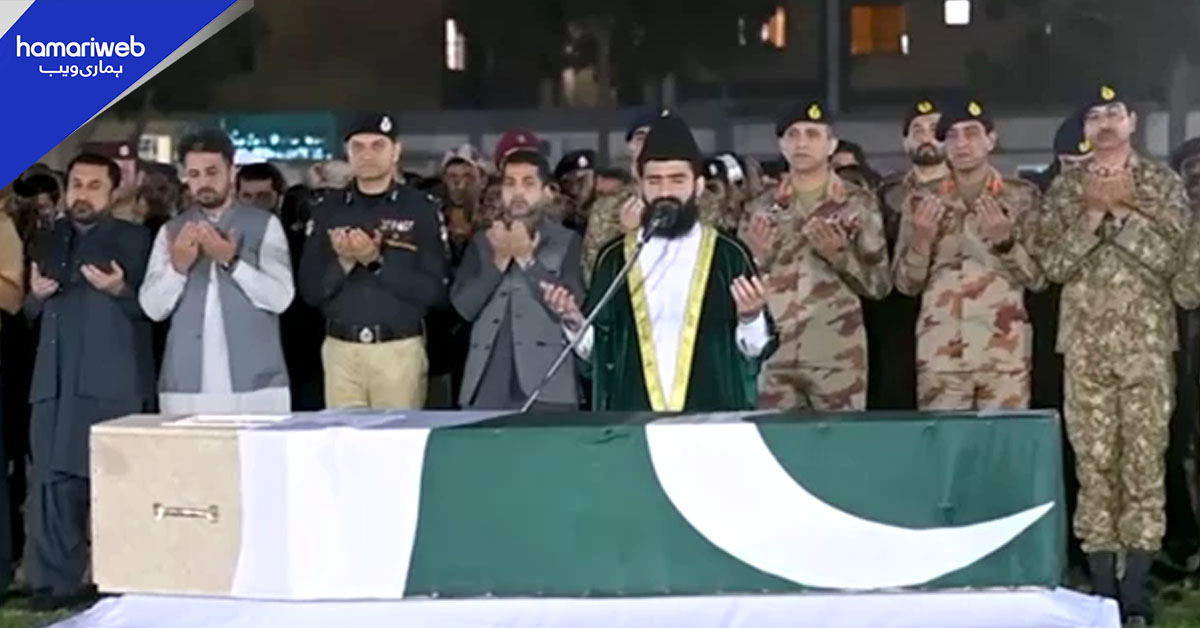 شہید لیفٹیننٹ کرنل خالد حسین کی نماز جنازہ ادا، مکمل فوجی اعزازات کے ساتھ تدفین