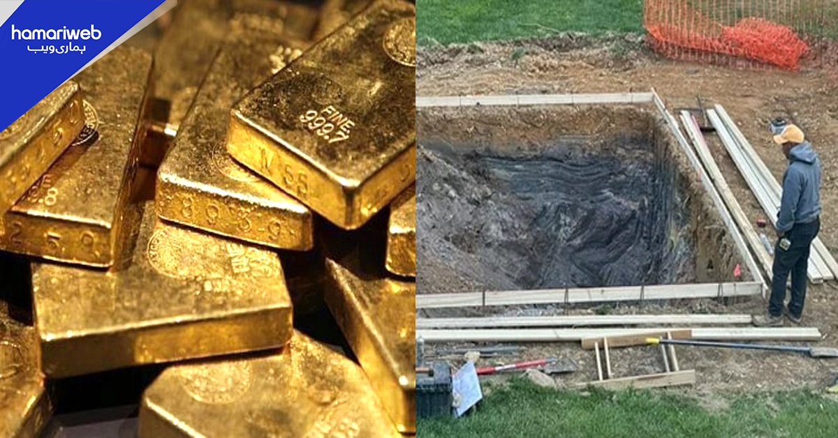 سوئمنگ پول کیلیے گھر میں کھدائی کرنے والے شخص کی قسمت جاگ اٹھی۔۔ کتنا بڑا خزانہ مل گیا؟