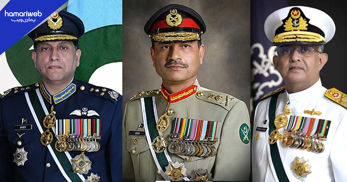 مسلح افواج کے سربراہان کی قوم کو عیدالفطر کی مبارکباد