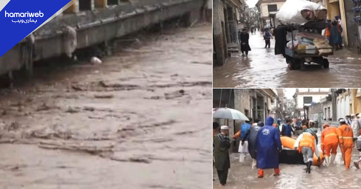 پشاور: تیز بارش کے بعد نشیبی علاقے دوبارہ زیر آب