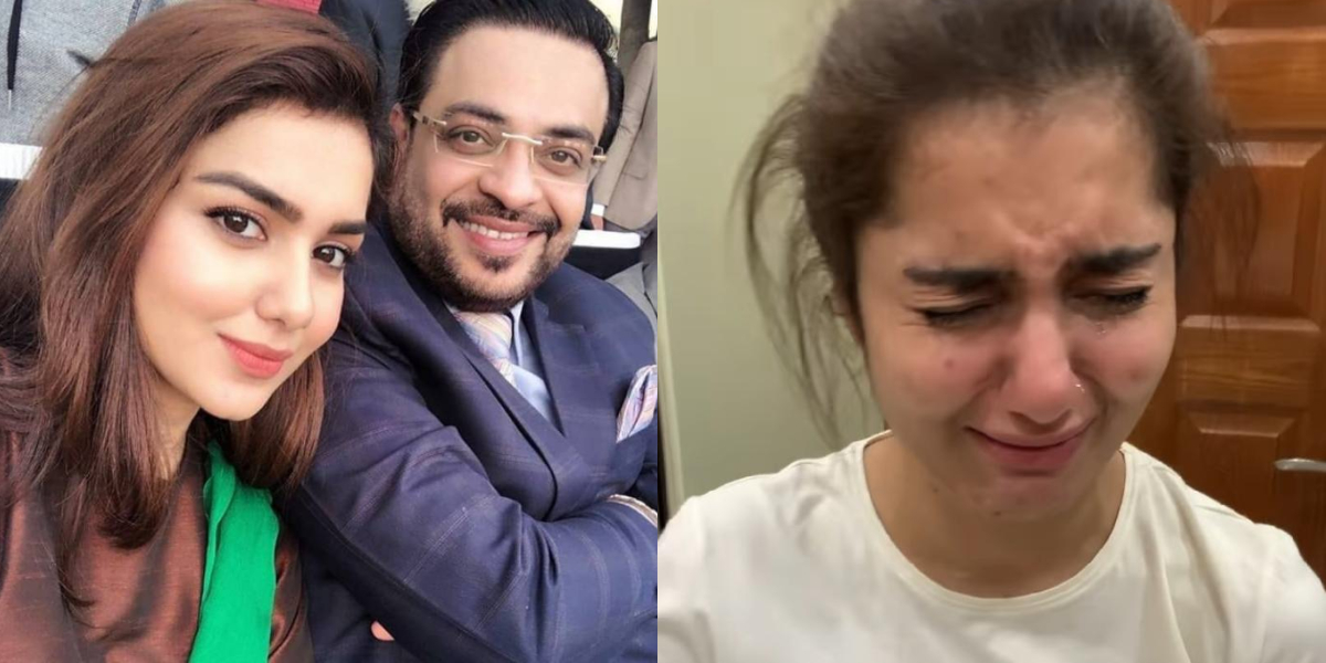 عامر لیاقت نے طوبیٰ کی روتے ہوئے کی ویڈیو شیئر کردی