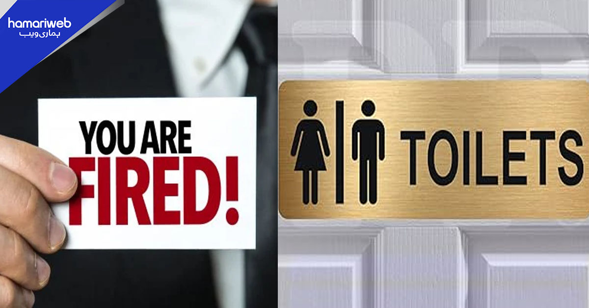 چینی انجینئر طویل باتھ روم بریکس لینے پر نوکری سے برطرف