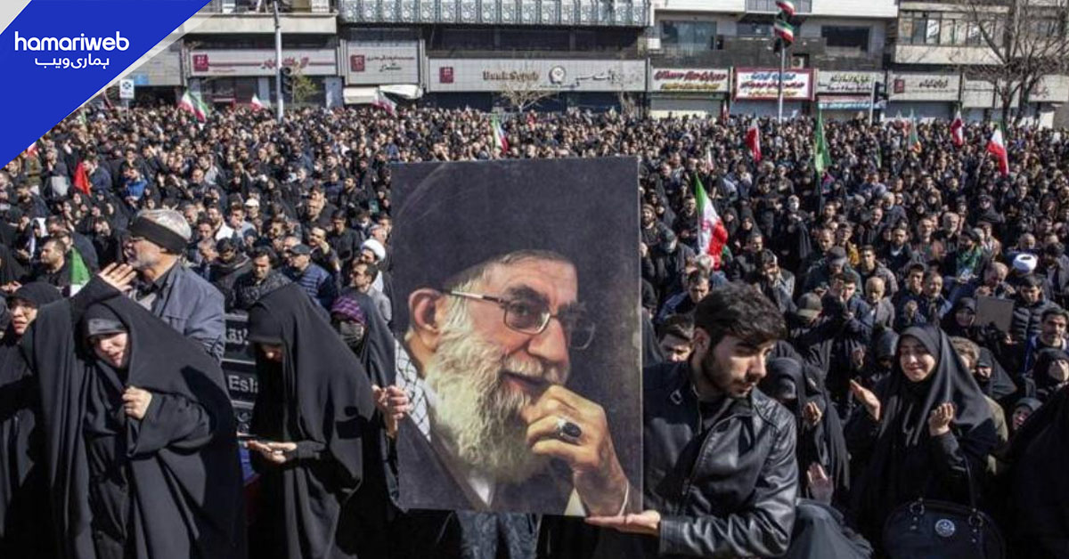 تہران میں آیت اللہ علی خامنہ ای کے جنازے کا جلوس، لاکھوں افراد کی شرکت