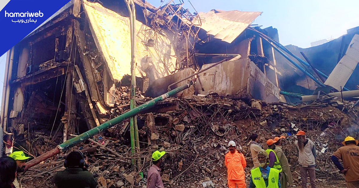 کراچی: گل پلازہ میں ریسکیو آپریشن: درجنوں لاپتا افراد کی تلاش جاری