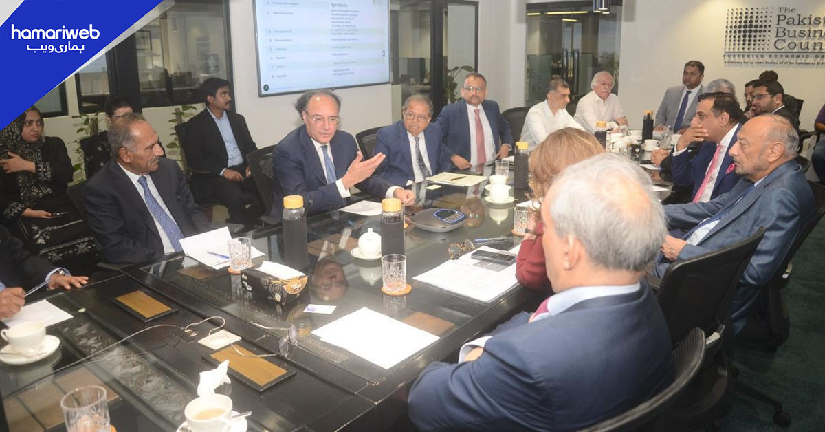 وفاقی وزیر خزانہ سے پاکستان بزنس کونسل کے ارکان کی ملاقات، معاشی اصلاحات پر غور