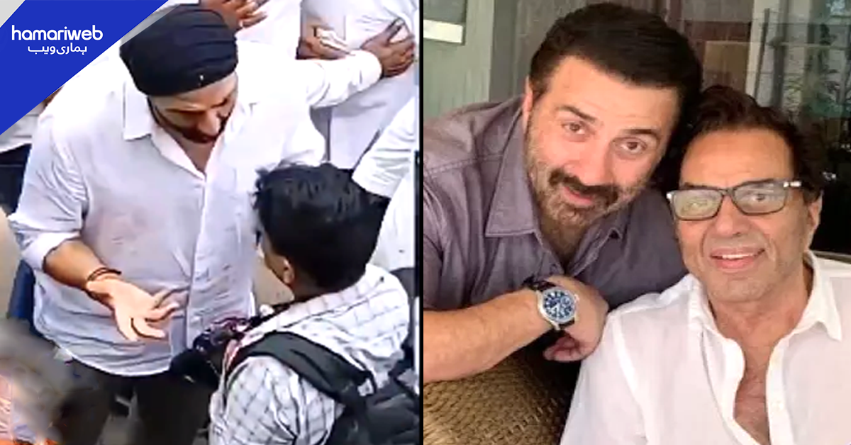 کتنے پیسے چاہئیں؟ باپ کے جنازے پر سنی دیول آپے سے باہر ! کیمرہ توڑنے کی ویڈیو وائرل