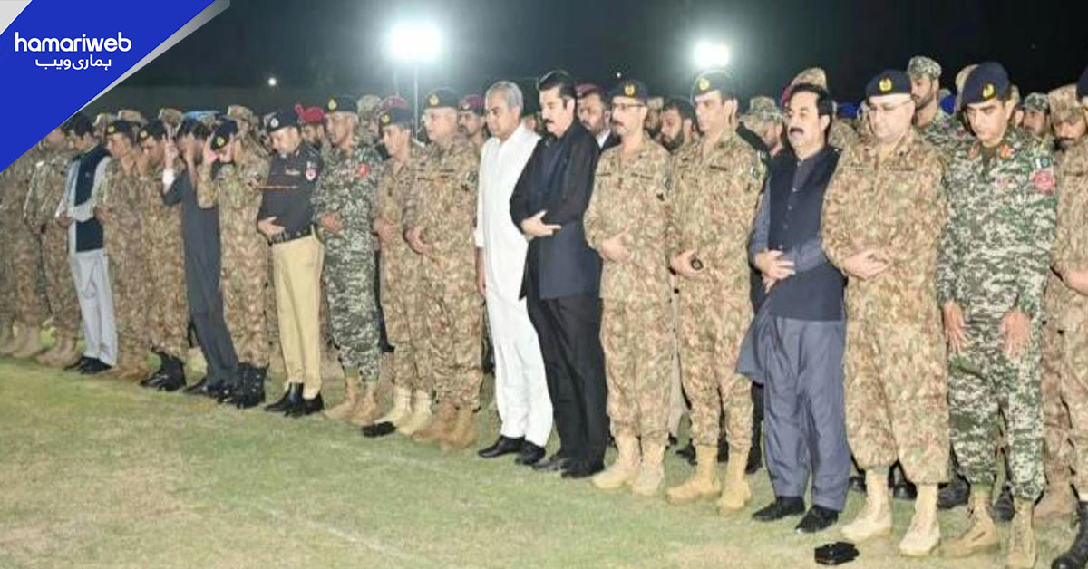 ہنگو میں شہید ہونے والے پاک فوج کے جوانوں کی نماز جنازہ پشاور میں ادا