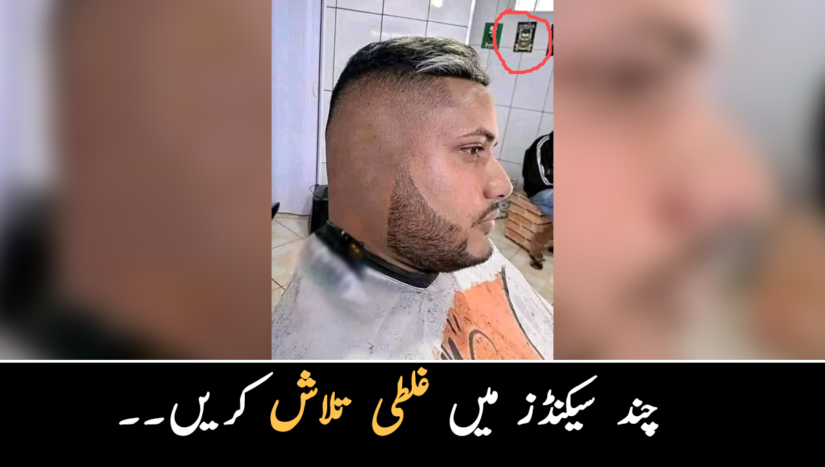 چند سیکنڈز میں غلطی تلاش کریں۔۔ بتایئے اس تصویر میں کیا گڑبڑ ہے؟