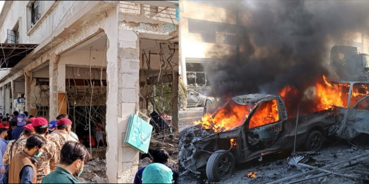 شیر شاہ پراچہ چوک پر زوردار دھماکہ ۔۔ حادثے کے بعد اب جائے وقوعہ پر کیا حالات ہیں؟