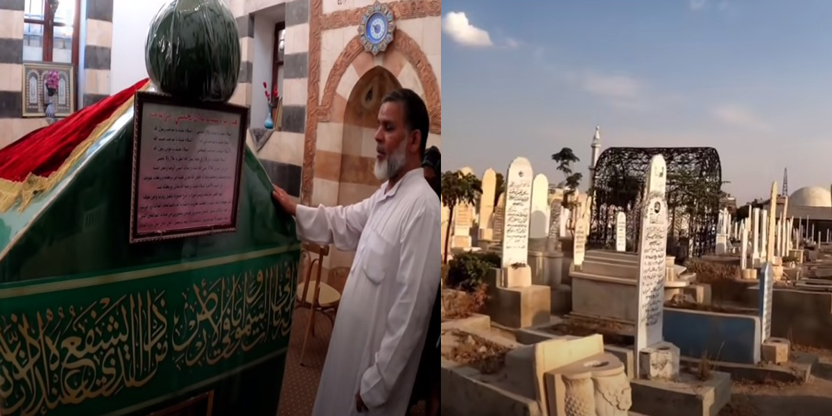 السلام علیک یا سیدنا بلال الحبشی ۔۔ حضرت بلال حبشی کی قبر مبارک کے کتبے پر کیا لکھا ہے، حضرت بلال حبشی کے کا مزار کہاں ہے اور ساتھ کن کی قبریں موجود ہیں؟