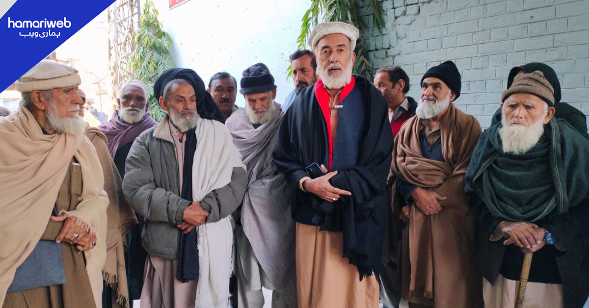 بنوں میں پنشنرز کا مطالبات کے حق میں احتجاجی مظاہرہ