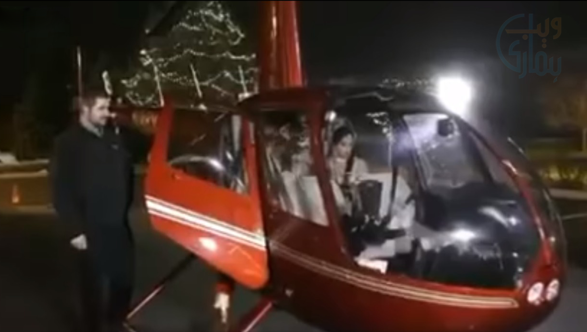 دلہن کو ہیلی کاپٹر میں بٹھایا اور رخصتی کرلی ۔۔ دلچسپ ویڈیو کے ذریعے وائرل ہونے والا یہ جوڑا کون ہے؟