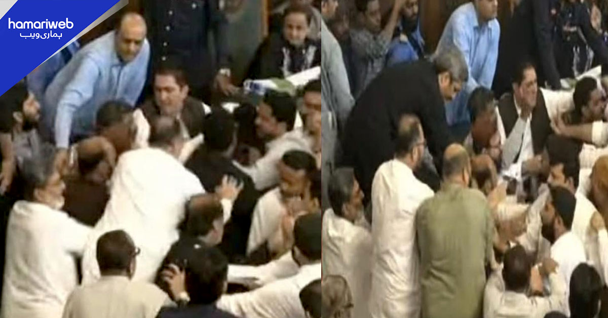 کراچی سٹی کونسل اجلاس میں ہنگامہ، حکومتی و اپوزیشن ارکان میں ہاتھا پائی