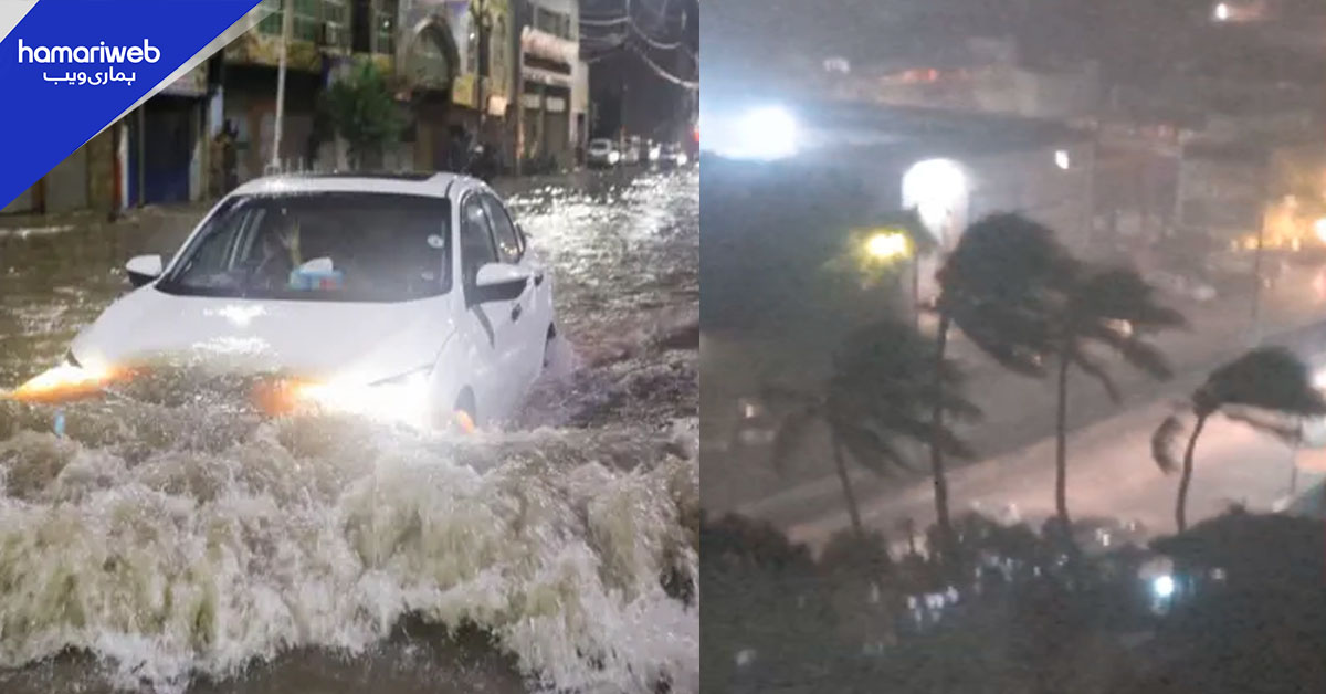 کراچی: آندھی، گرج چمک کے ساتھ بارش، حادثات، جاں بحق افراد کی تعداد 19 ہوگئی، متعدد زخمی