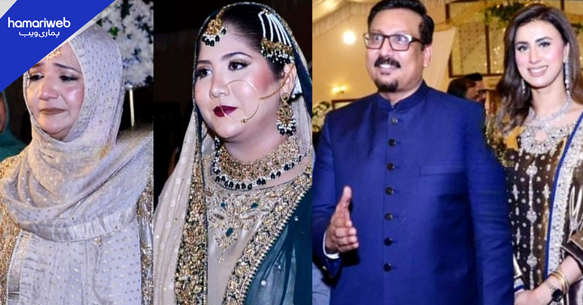 فیصل سبزواری کی بیٹی کی شادی کی تصاویر وائرل، مدیحہ نقوی کی شرکت پر سوشل میڈیا صارفین کے حیران کن تبصرے