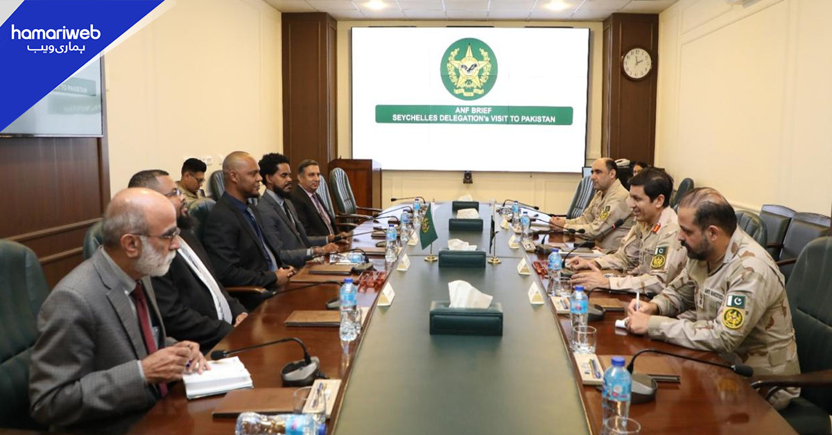 اینٹی نارکوٹکس فورس ہیڈ کوارٹرز میں جمہوریہ سیشلز کے وفد کا دورہ