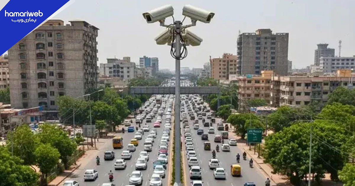 شارع فیصل  پر لین کی خلاف ورزیوں پر کارروائی، دو روز میں 169 ای چالان 