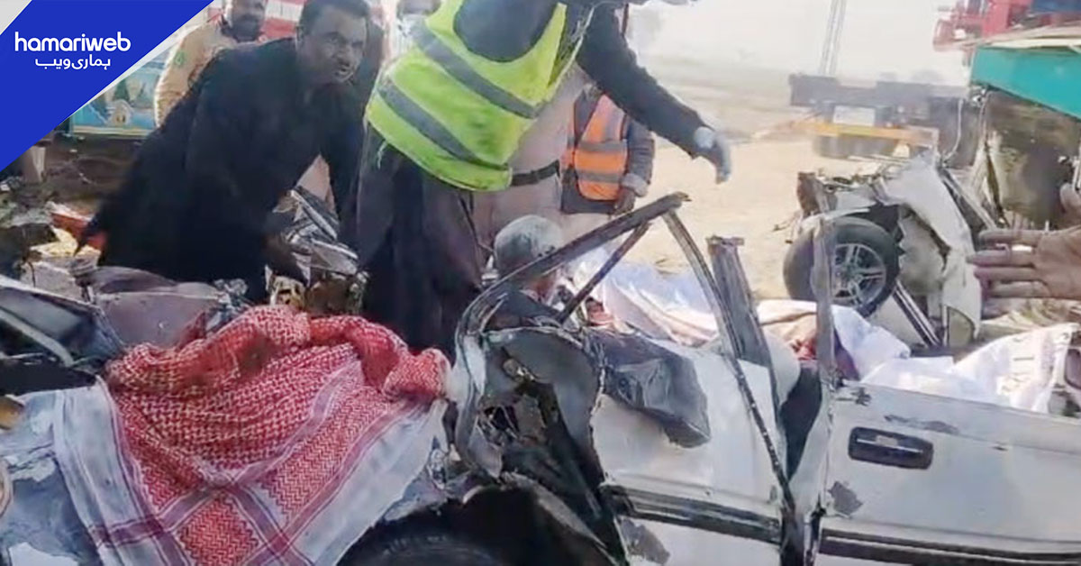 نوشہرو فیروز، قومی شاہراہ پر ٹریفک حادثہ، 6 افراد جاں بحق