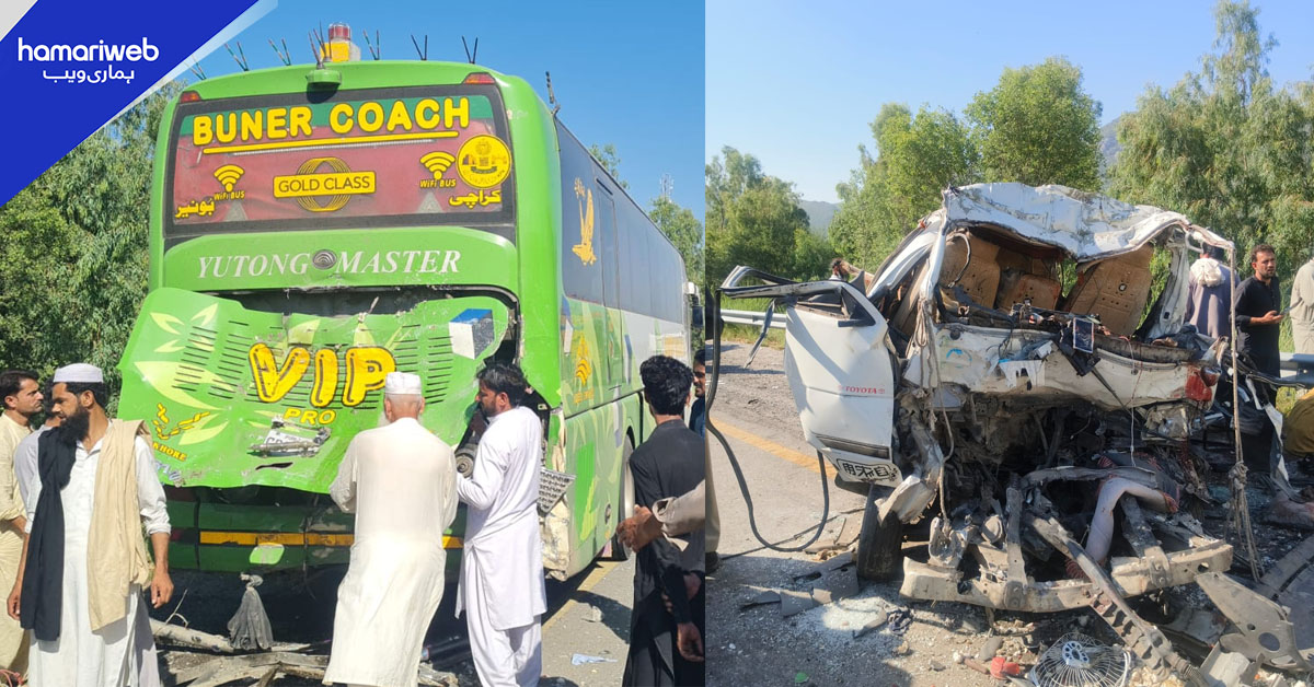 سوات ایکسپریس وے پر ٹریفک حادثہ، 16 افراد جاں بحق، 6 زخمی