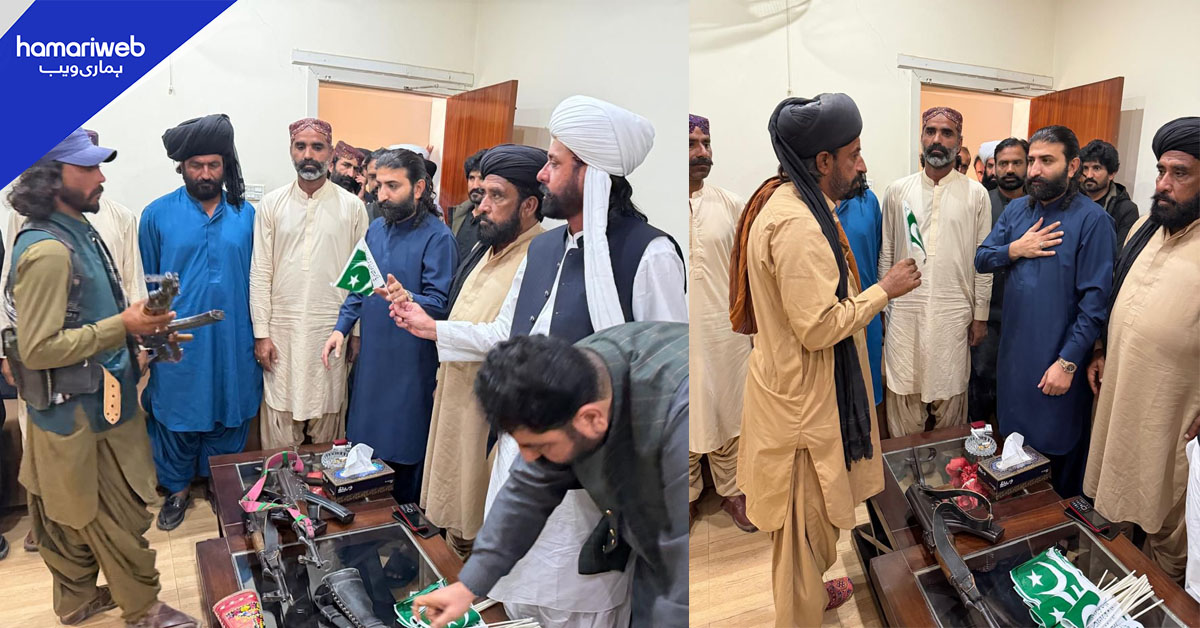 بلوچستان: میراک خان چکرانی 25 ساتھیوں سمیت سرینڈر، امن فورس میں شامل
