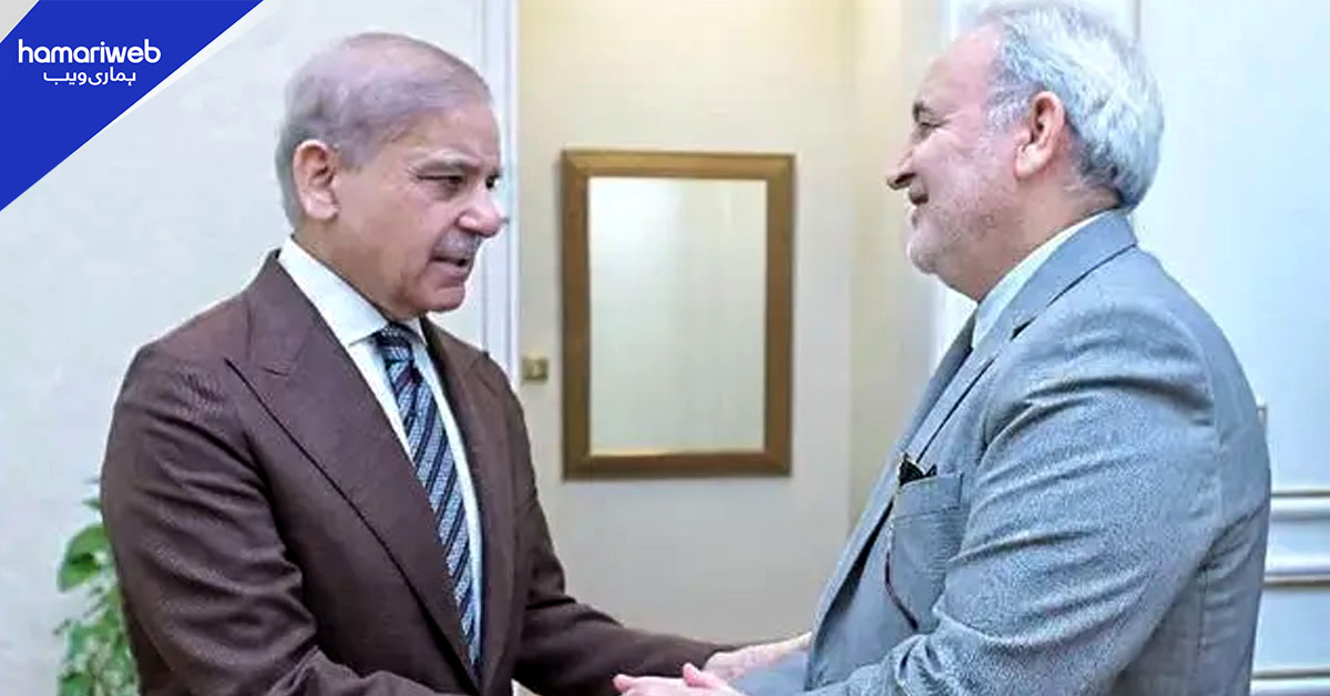 وزیراعظم سے ایرانی سفیر کی ملاقات، امن کوششوں پر تبادلہ خیال