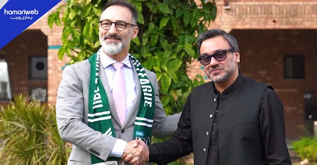 امریکی قونصل جنرل  سے پی ایس ایل چیف کی ملاقات، کرکٹ کے فروغ پر تبادلہ خیال