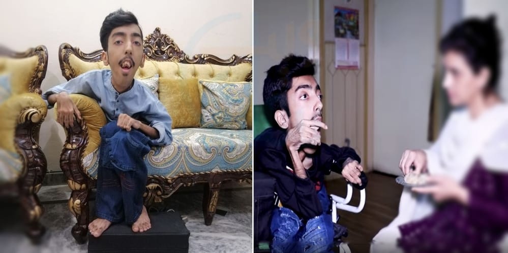 میں چل پھر نہیں سکتا لیکن پھر بھی اپنا کام کرتا ہوں ۔۔ جانیے پیدائشی طور پر معذور بچے کے بارے میں جو لاعلاج بیماری میں مبتلا ہے