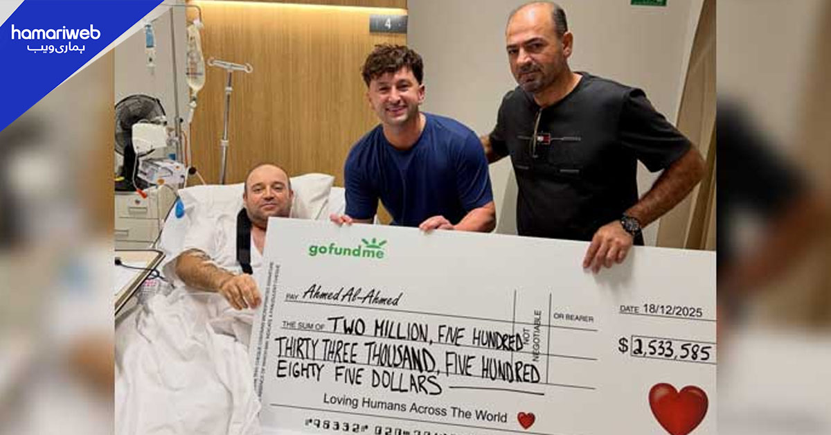 سڈنی حملے کے ہیرو کو چندہ مہم سے جمع  25 لاکھ ڈالر سے زائد کا چیک دے دیا گیا