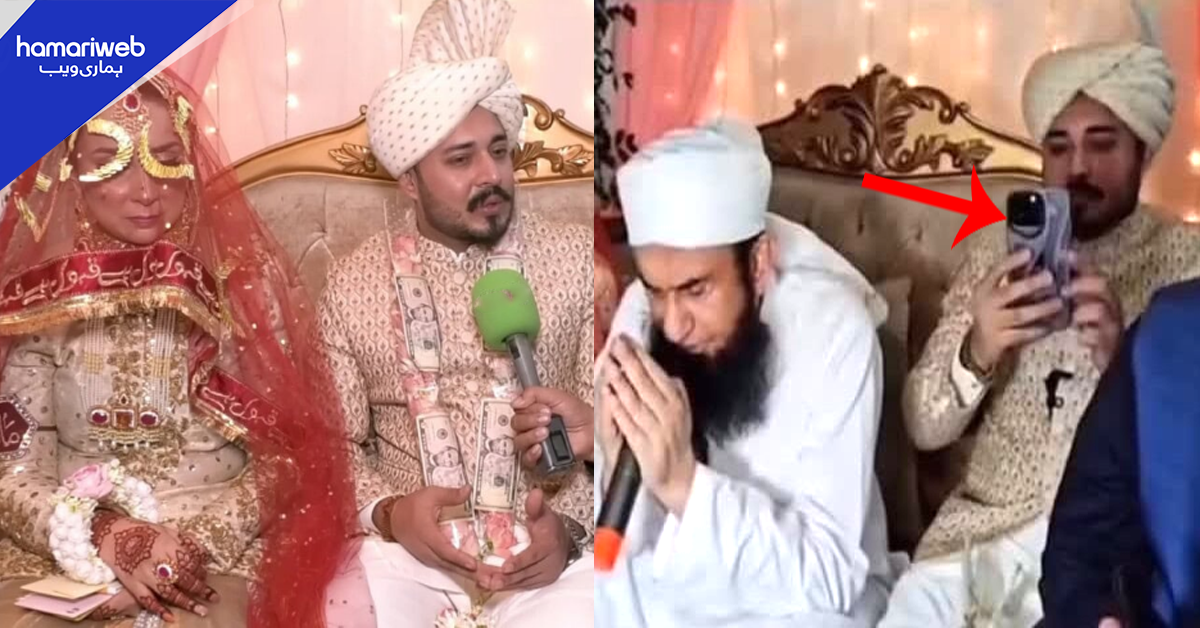 نکاح کے وقت سیلفی اور ڈالر کا ہار۔۔ ڈاکٹر نبیحہ کے دلہے کی حرکتیں! صارفین لتے لیتے ہوئے کیا سوال پوچھ بیٹھے؟
