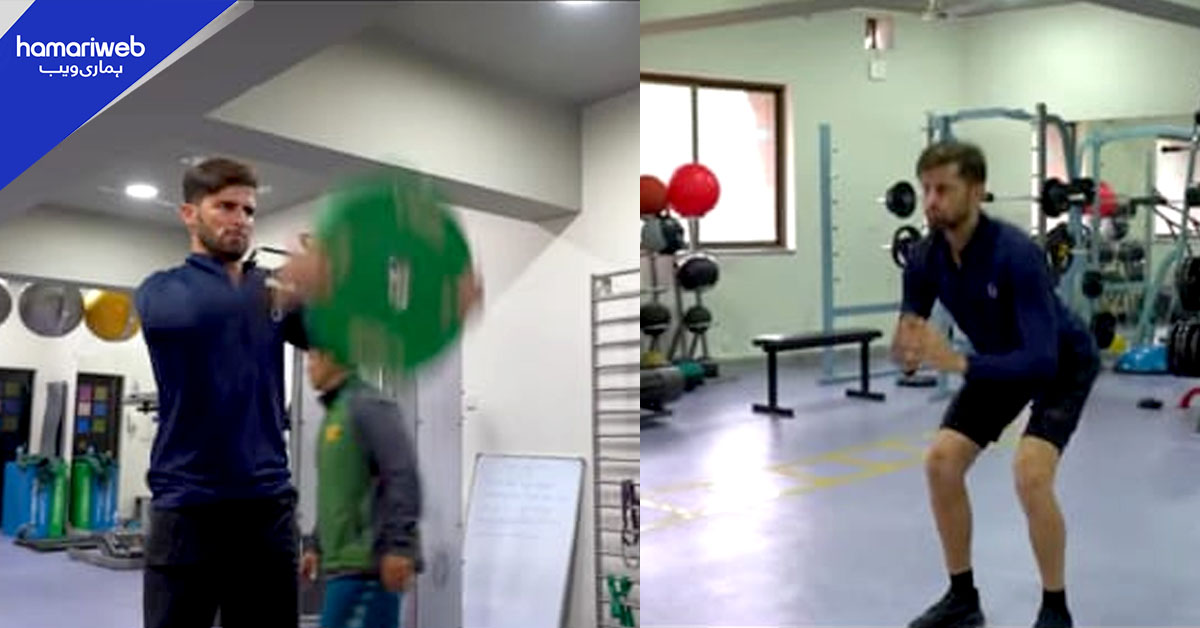 شاہین شاہ آفریدی گھٹنے کی چوٹ سے بحالی میں مصروف