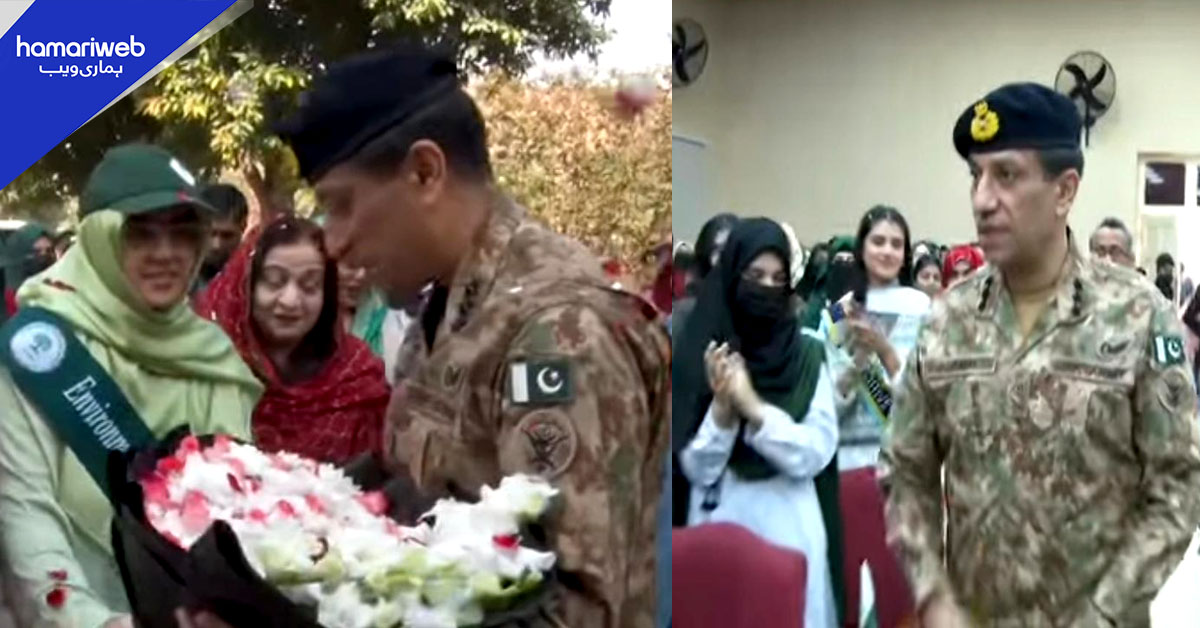 ڈی جی آئی ایس پی آر کا گورنمنٹ کالج ویمن یونیورسٹی سیالکوٹ کا دورہ