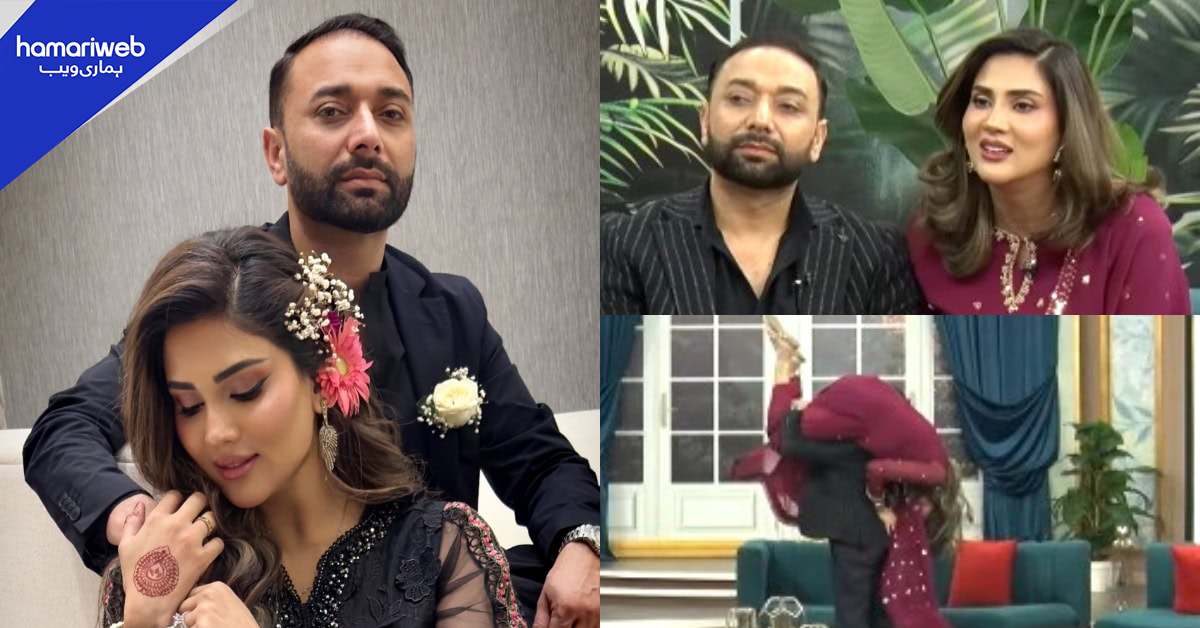 یہ بیہودگی گھر میں نہیں کرسکتے؟ شوہر نے فضا علی کو کندھے پر اٹھا لیا، صارفین چیخ پڑے