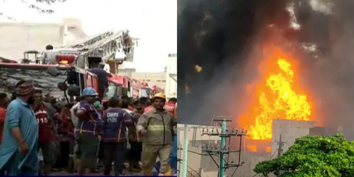 کراچی کی فیکٹری میں اچانک آگ بھڑک اٹھی ۔۔ دو سگے بھائیوں سمیت 14 افراد جان کی بازی ہار گئے