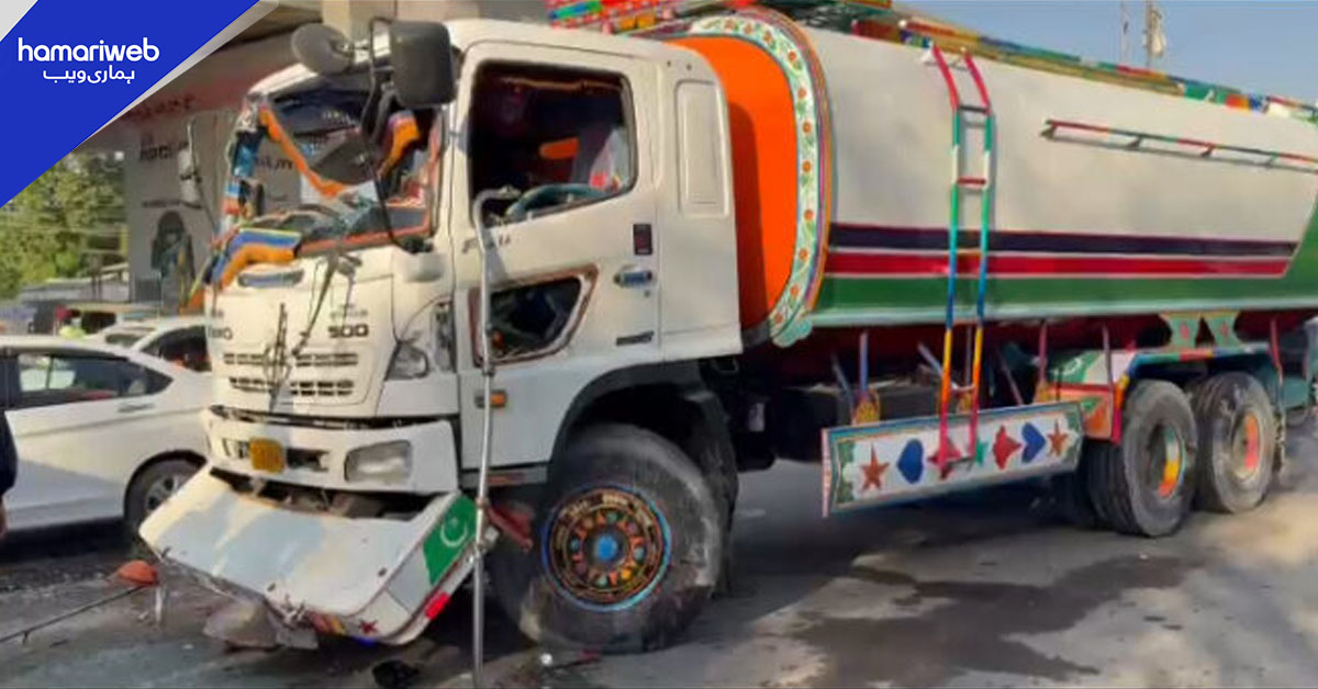 کراچی: سنگر چورنگی کے قریب ٹینکر نے ماں بیٹی کو کچل دیا