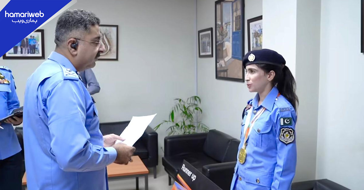 اسلام آباد پولیس کی نیشنل ایتھلیٹ عمیرہ شیراز کا ایک اور کارنامہ