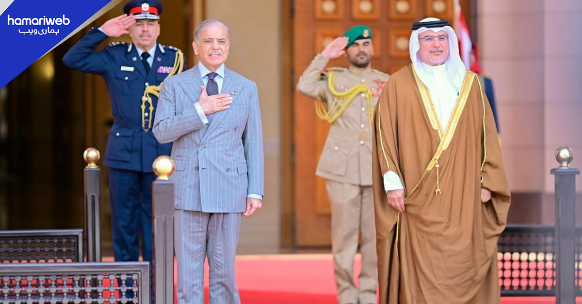 وزیراعظم کی بحرینی ولی عہد سے ملاقات، سرمایہ کاری اور دفاعی تعاون بڑھانے پر گفتگو