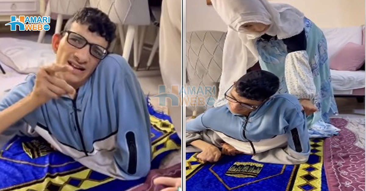 ٹیڑھے ہاتھ اور اُلٹے پاؤں پھر بھی نماز پڑھنا نہیں چھوڑتے ۔۔ معذور بھائی بہن کی اللہ کے لیے اس حالت میں نماز پڑھنے کی ویڈیو نے دل چھو لیے