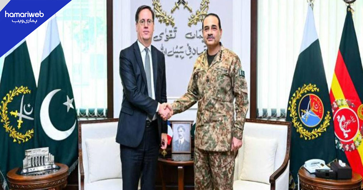 فیلڈ مارشل عاصم منیر سے فرانسیسی سیکریٹری جنرل کی ملاقات، دفاعی تعاون بڑھانے پر اتفاق