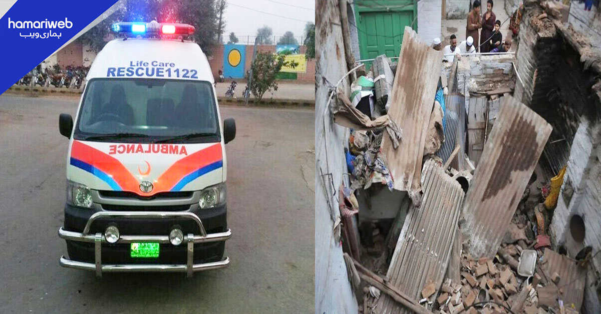 نوشہرہ میں  مکان کی چھت گرنے سے 5 افراد جاں بحق، 3 زخمی