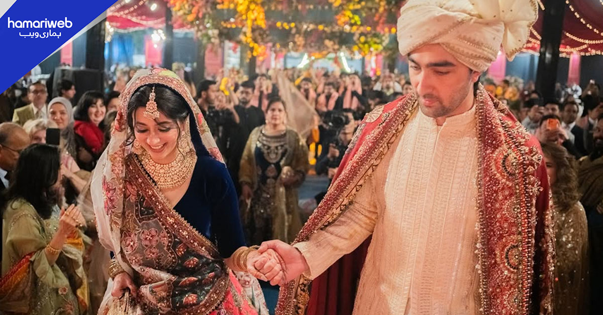 سبینہ سید اور خاقان شہنواز  کا نکاح، دلہا، دلہن  کے لباس پر تنقید کی بھرمار