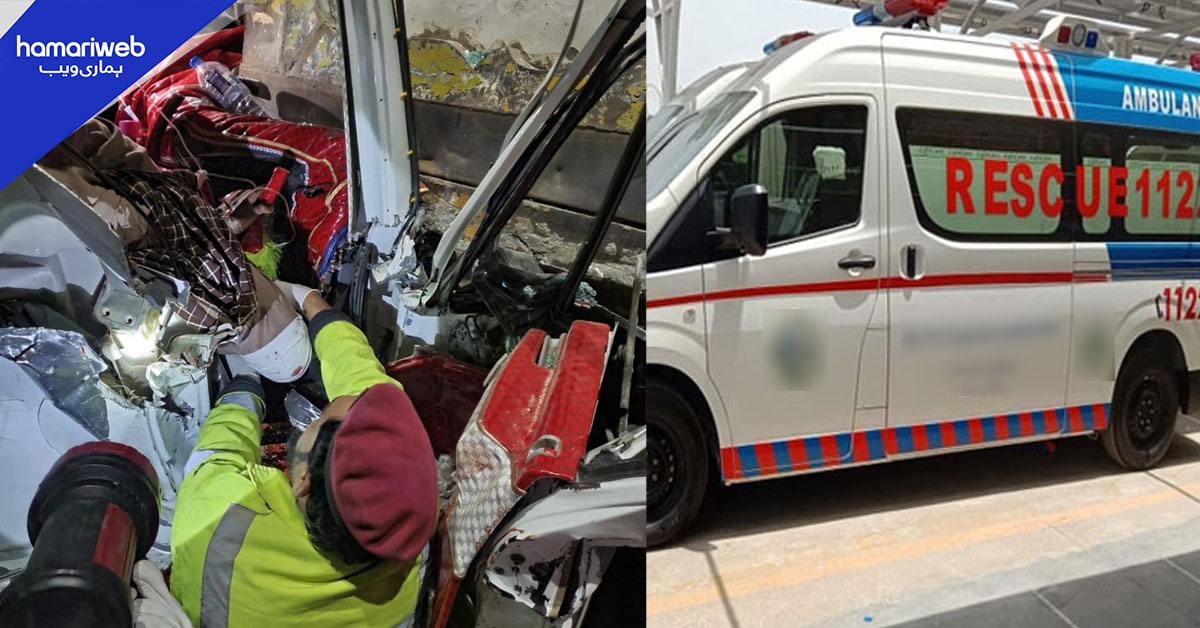 راولپنڈی میں ڈمپر ٹکرا گئے، ایک ڈرائیور شدید زخمی