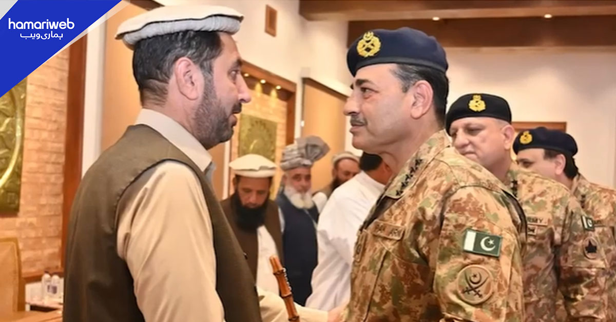 فیلڈ مارشل کا دورہ پشاور، قبائلی عمائدین کے جرگہ سے خطاب