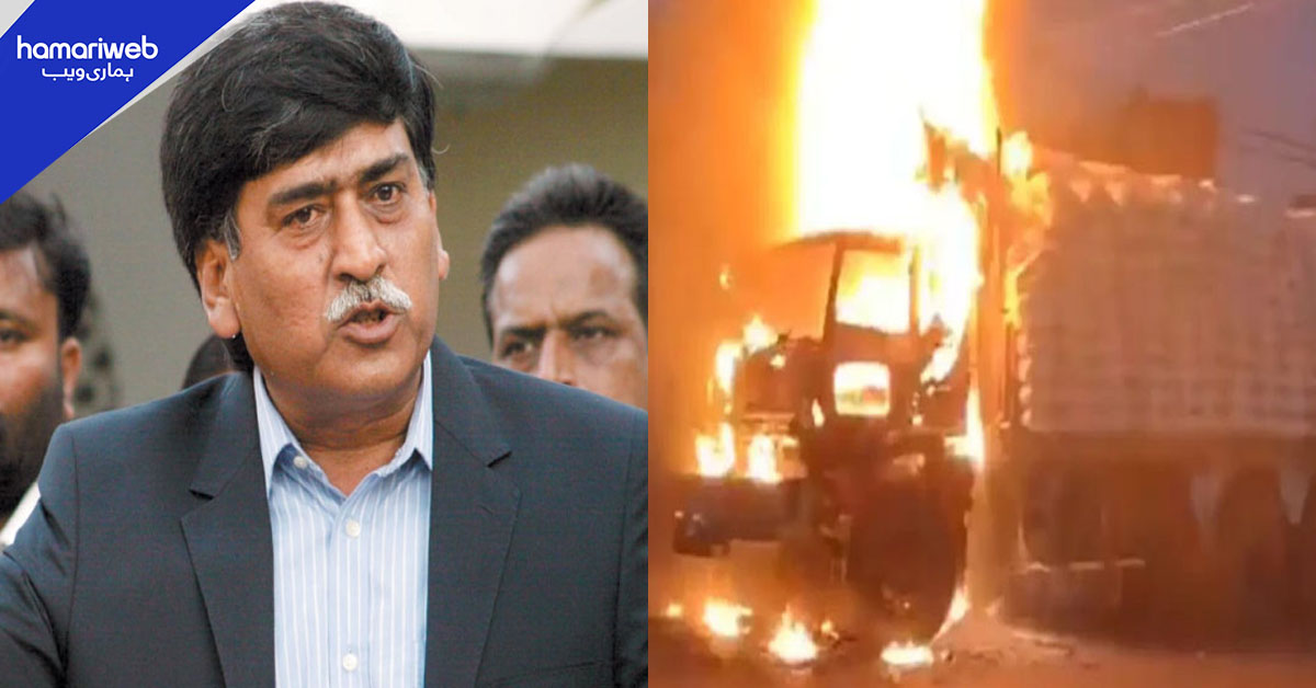 ڈمپر جلانے کا کیس: عدالت نے آفاق احمد کو بری کر دیا