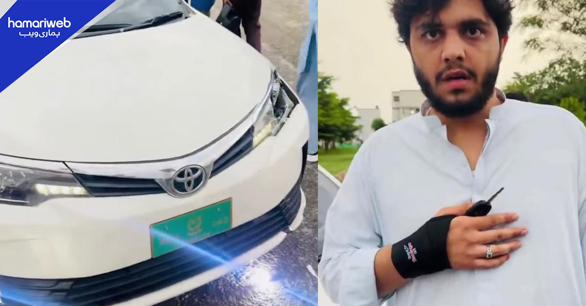 سینیٹر حافظ حمداللہ کی گاڑی کو حادثہ، خاتون اور دو بچے زخمی