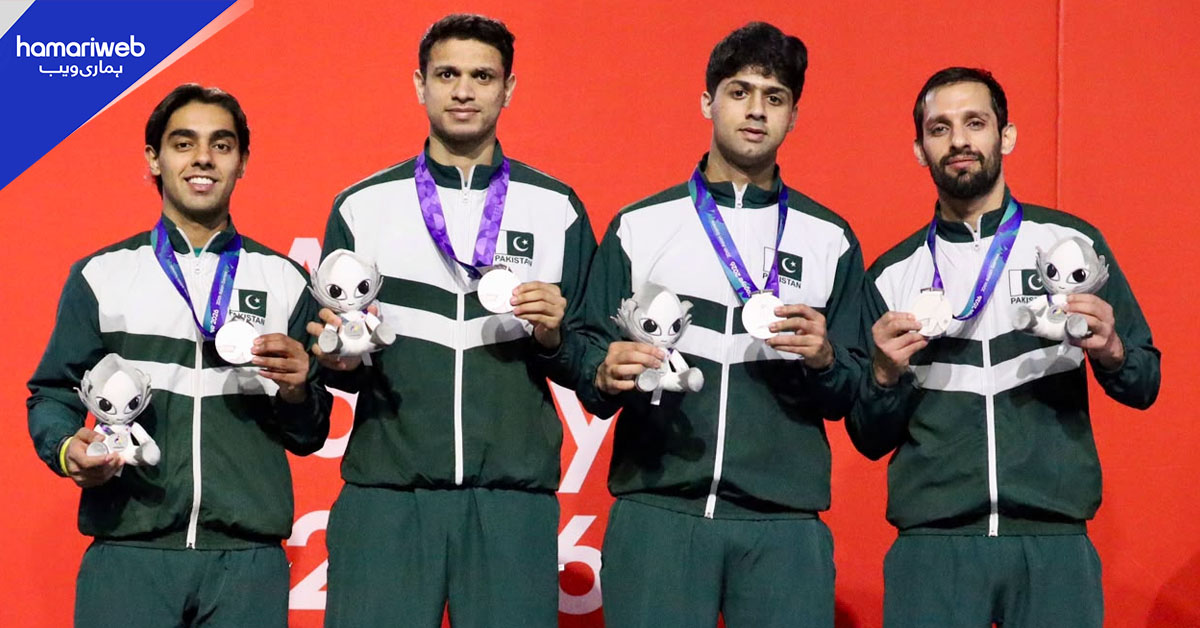 20ویں ایشین گیمز 2026ء: پاکستان اسکواش ٹیم نے چاندی کا تمغہ جیت لیا