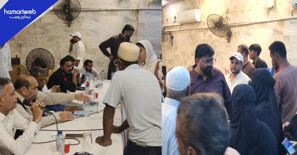 آئی آئی چندریگر روڈ پر پانی کا شدید بحران، کھلی کچہری میں واٹر بورڈ کے خلاف شکایات کے انبار
