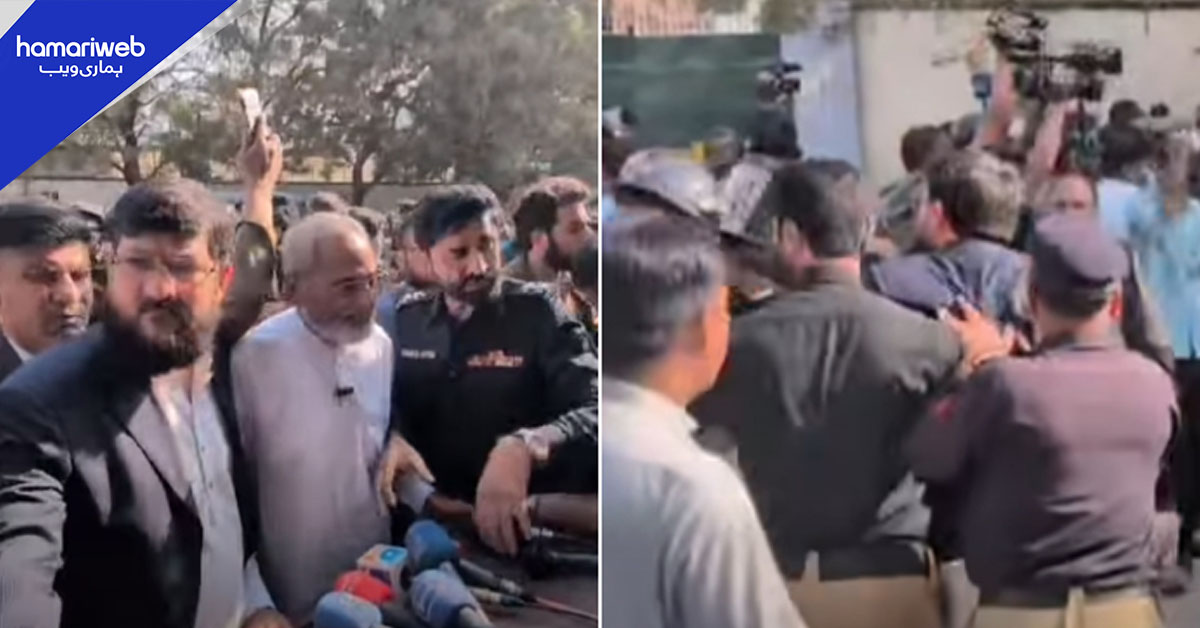 کراچی: الیکشن کمیشن آفس کے سامنے رکن سندھ اسمبلی سمیت متعدد افراد زیر حراست