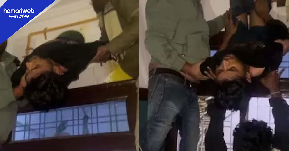 راجستھان میں چور کچن کے ایگزاسٹ شافٹ میں پھنس گیا، ویڈیو وائرل