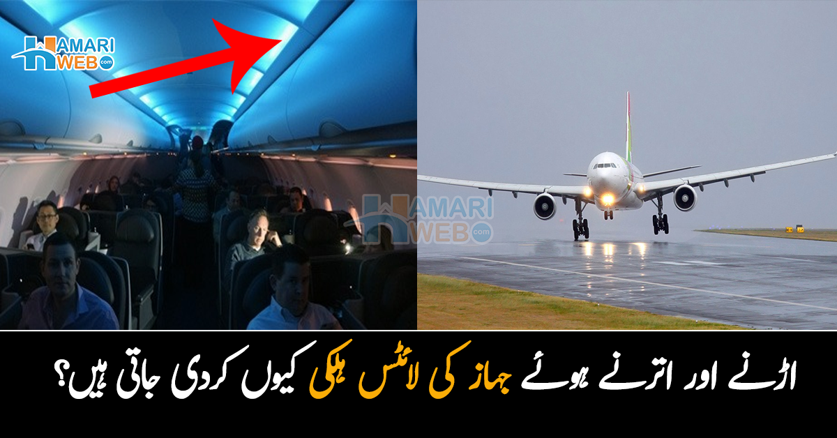 اڑنے اور اترنے سے پہلے جہاز کی لائٹس ہلکی کیوں کردی جاتی ہی؟ ایسی دلچسپ وجہ جس کا تعلق مسافروں سے ہے